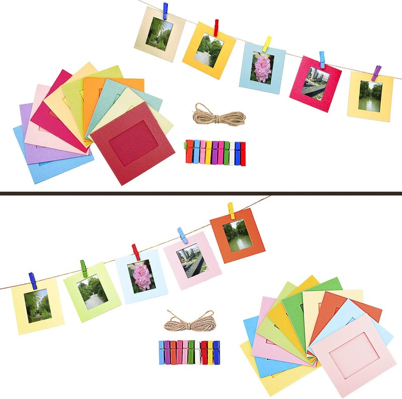Sunmns Accessories Bundle Kit Compatible with Fujifilm Instax Mini 12 11 9 8 90 70 Instant Camera, Include Album, Film Stickers, Photo Frames, Hanging Frame, Strap (Bright Pink) - Image 5